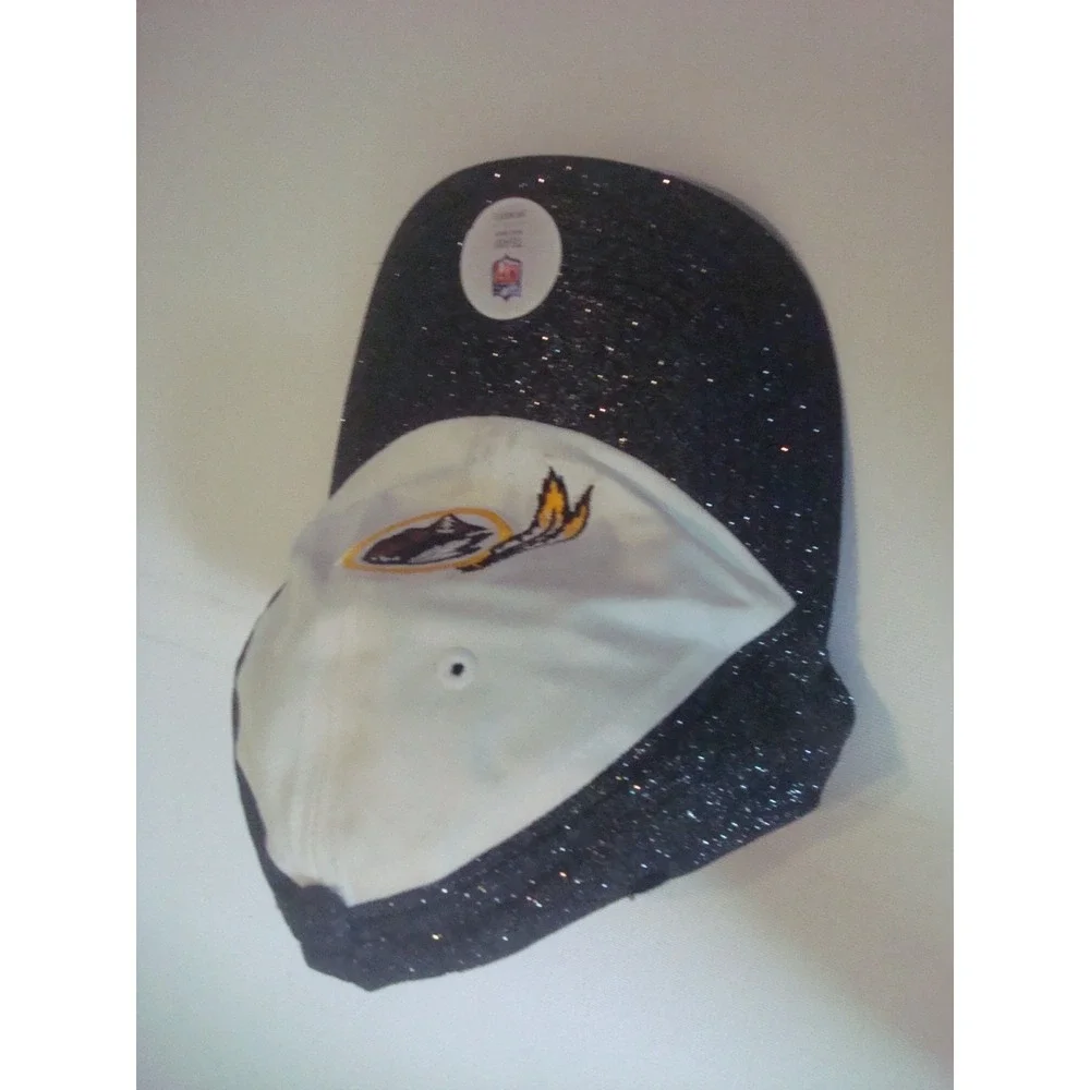 WOMENS REDSKINS WASHINGTON GLITTER  Y2K OOS BEACH HAT CAP VINTAGE RARE  H5